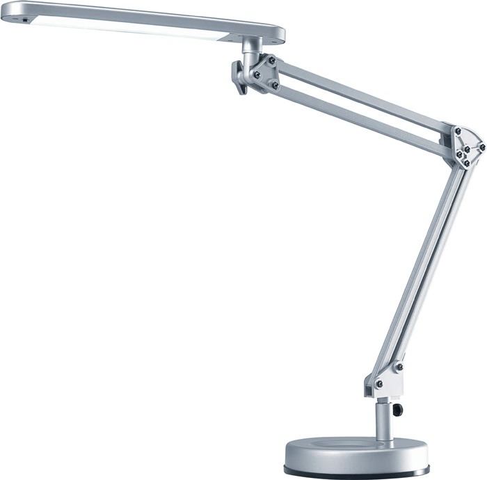 Schreibtischleuchte Alu.silber H.max.600mm Standfuß m.LED HANSA 